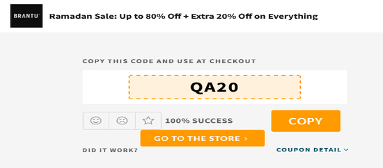 Now copy the promo code and click on “GO TO THE STORE”