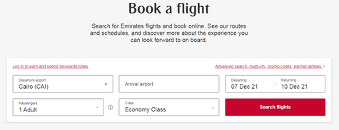 Book Flights with Emirates