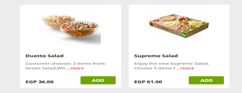 Pizza Hut Salads