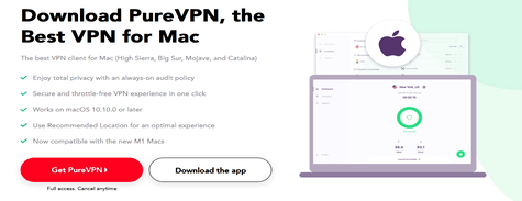 MAC VPN Services of PureVPN